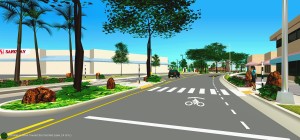 New offset Crosswalk midway between Hahani St. and Aoloa St.
