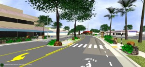 New offset Crosswalk midway between Aoloa St. and Hahani St.