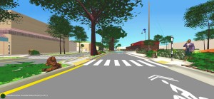 Offset Crosswalk at American Savings corner.
